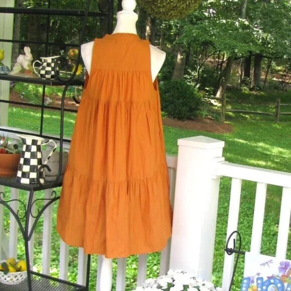 Olivia James The Label Ro sleeveless dress with pockets cotton Small luxury - Picture 7 of 7